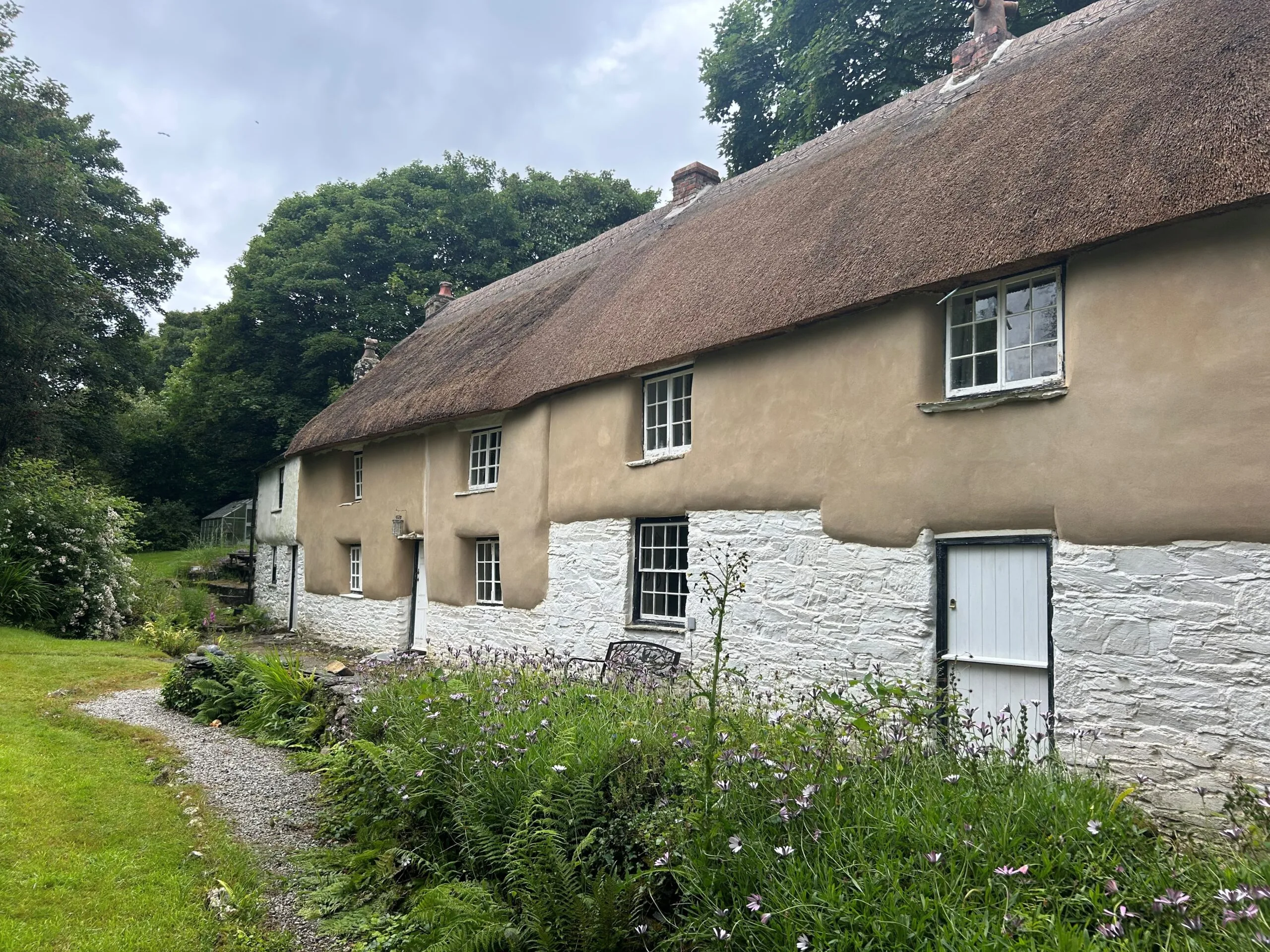 Lime and cob restoration at Harmony Cot